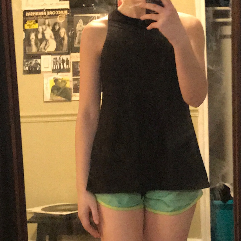 BLUE AND BLACK WORKOUT TANK